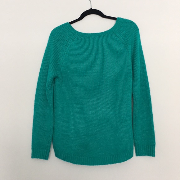 Turquoise Knit Sweater - Picture 2 of 3